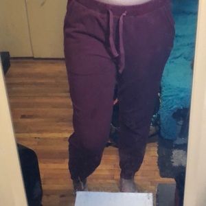 Maroon joggers